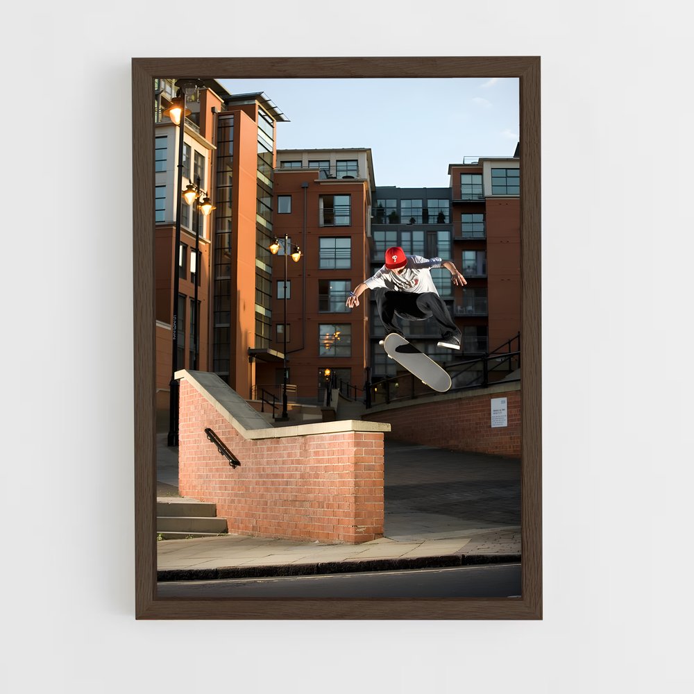 Poster Airborne Skater – affiche Skateboard (vue 5)